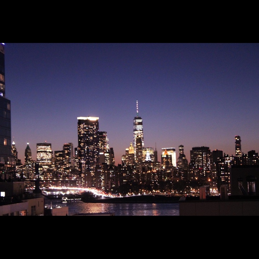 Lower Manhattan Sunset Skyline 8x10